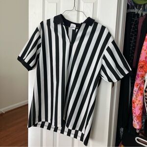 Collared Referee Sports Short Sleeve Top